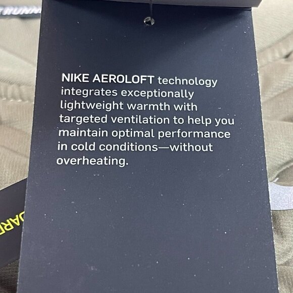 Nike Aeroloft Repel Running Vest Gilet Medium Womens Green Ventilated Packable - Picture 8 of 11